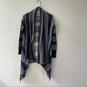 Charming Charlie Lightweight navy blue sweater